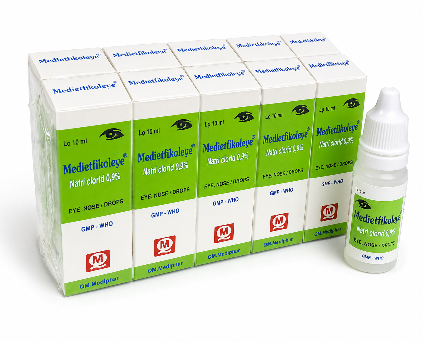 Quang Minh_Nhỏ Mắt Medietfikoleye_Natri 0.9%_ L/10/10ml_ K20  ( HĐ)