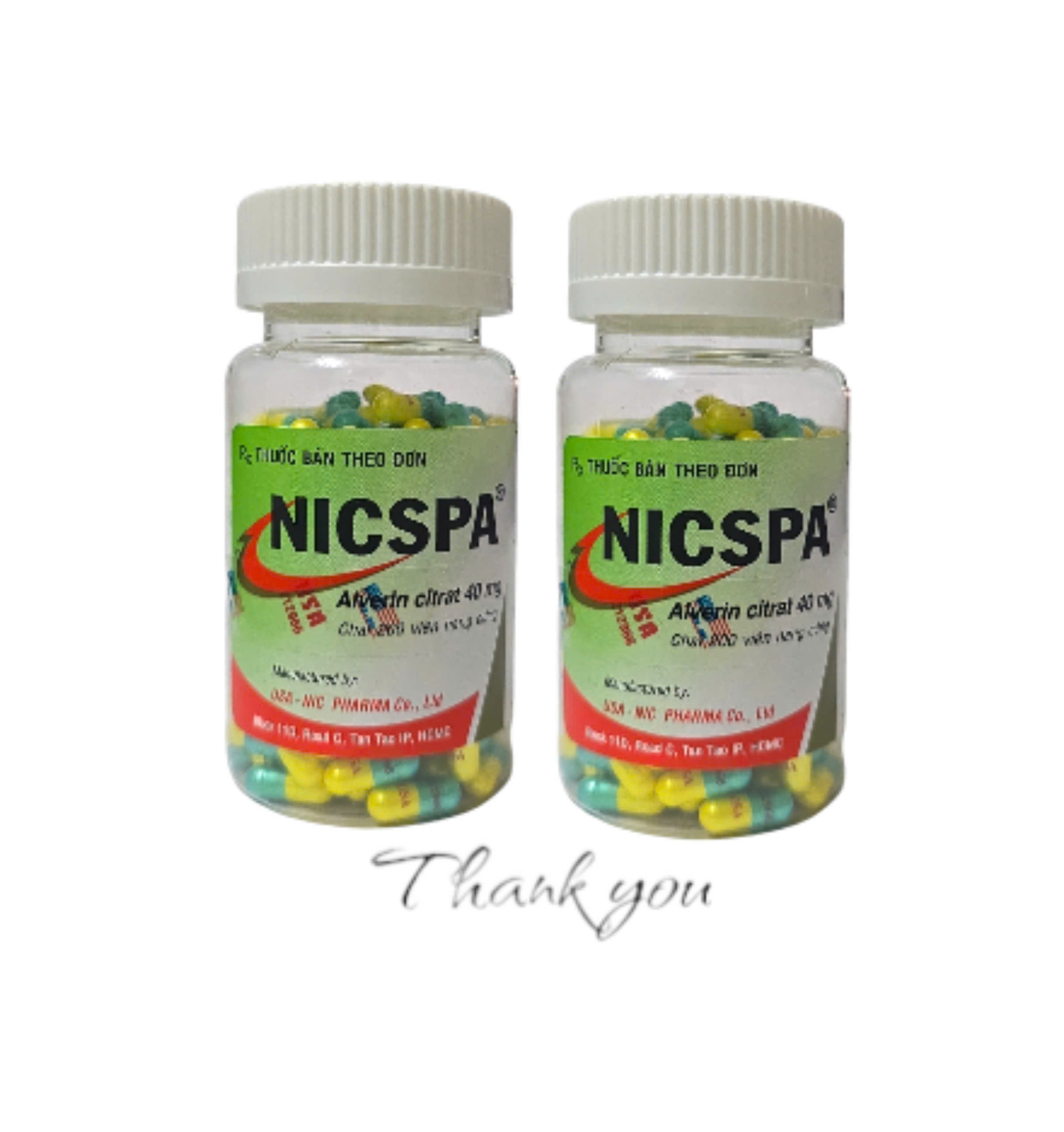 NIC_Nicspa-Alverin citrat 40mg_C200v Xanh Ngọc