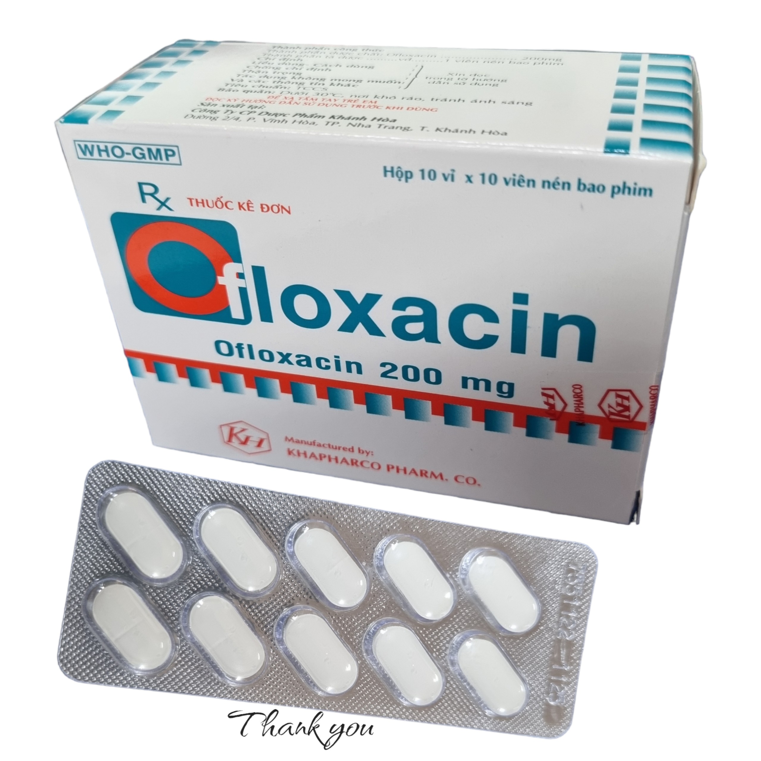 OFLOXACIN 200MG - H100V - KHÁNH HÒA