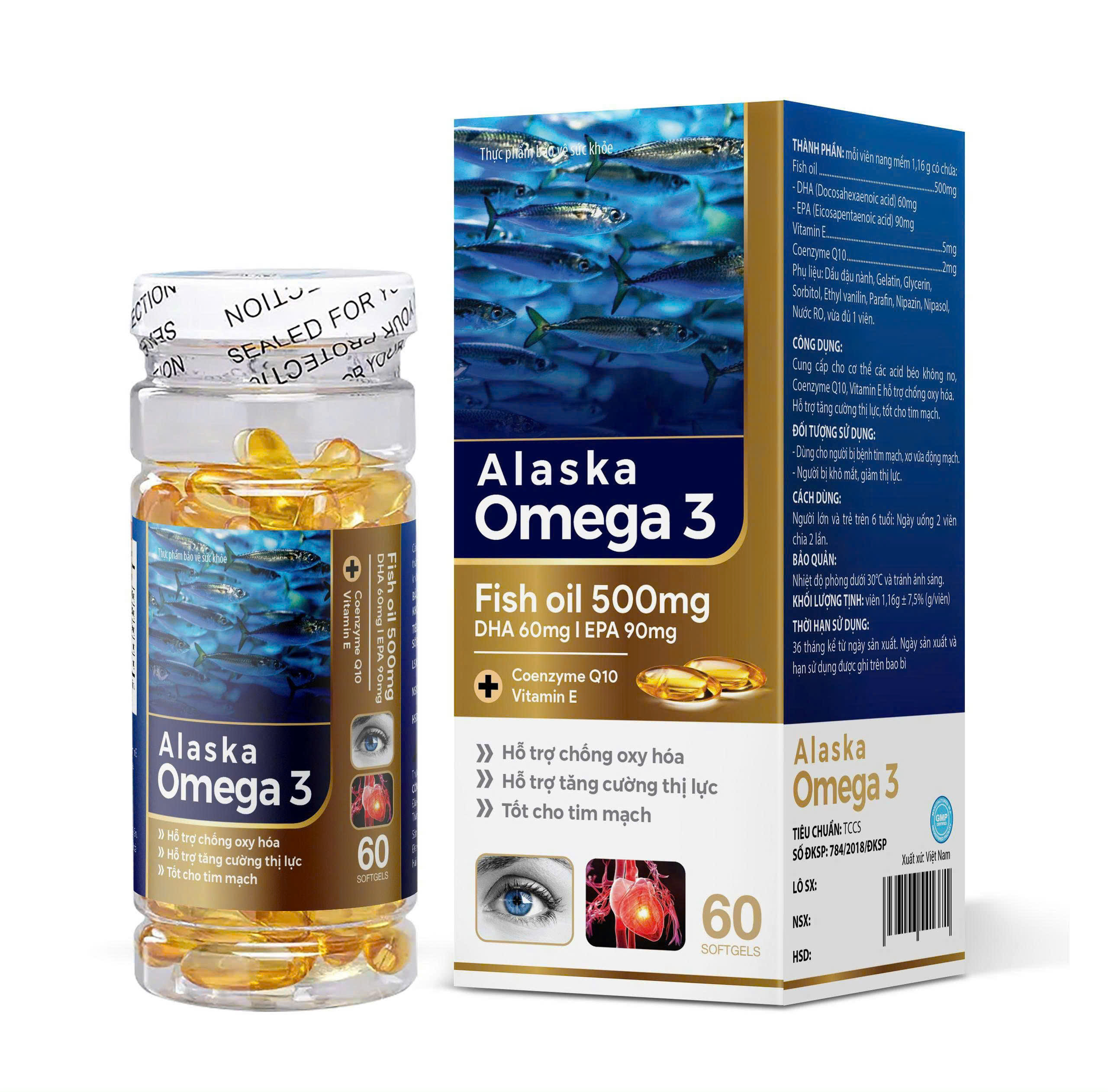 Omega 3 Alaska fish oil 500mg_C/60v