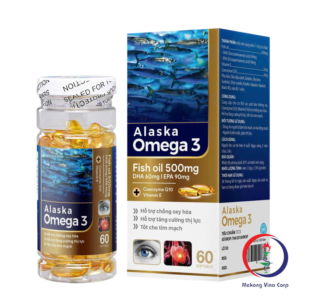Omega 3 Alaska fish oil 500mg_C/60v