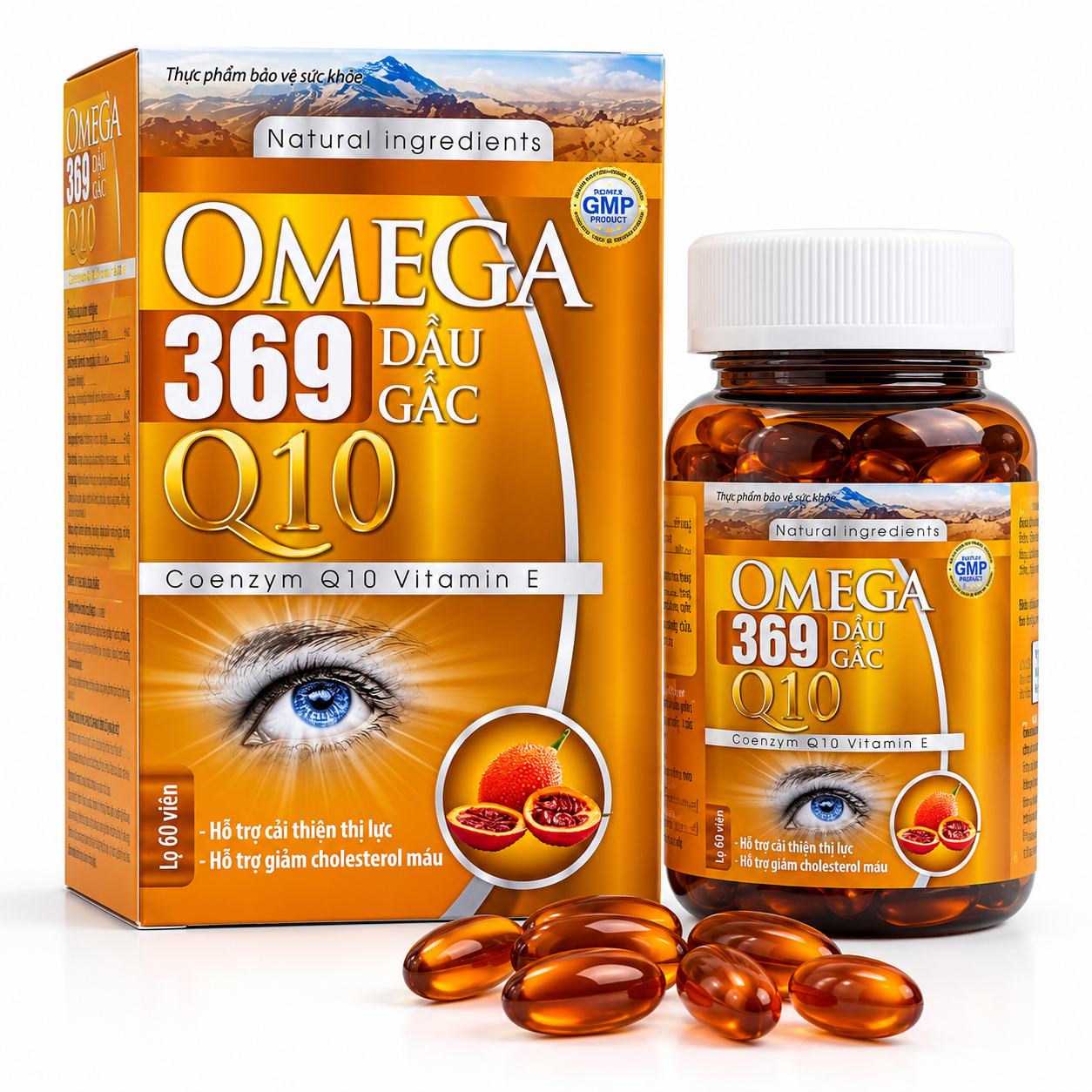 Omega 369 Dầu Gấc Q10 Euphar Quốc Tế (H/60v)