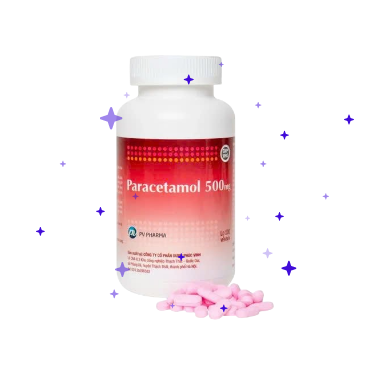 Phúc Vinh_Paracetamol 500mg (dâu)_C500v Nén Hồng