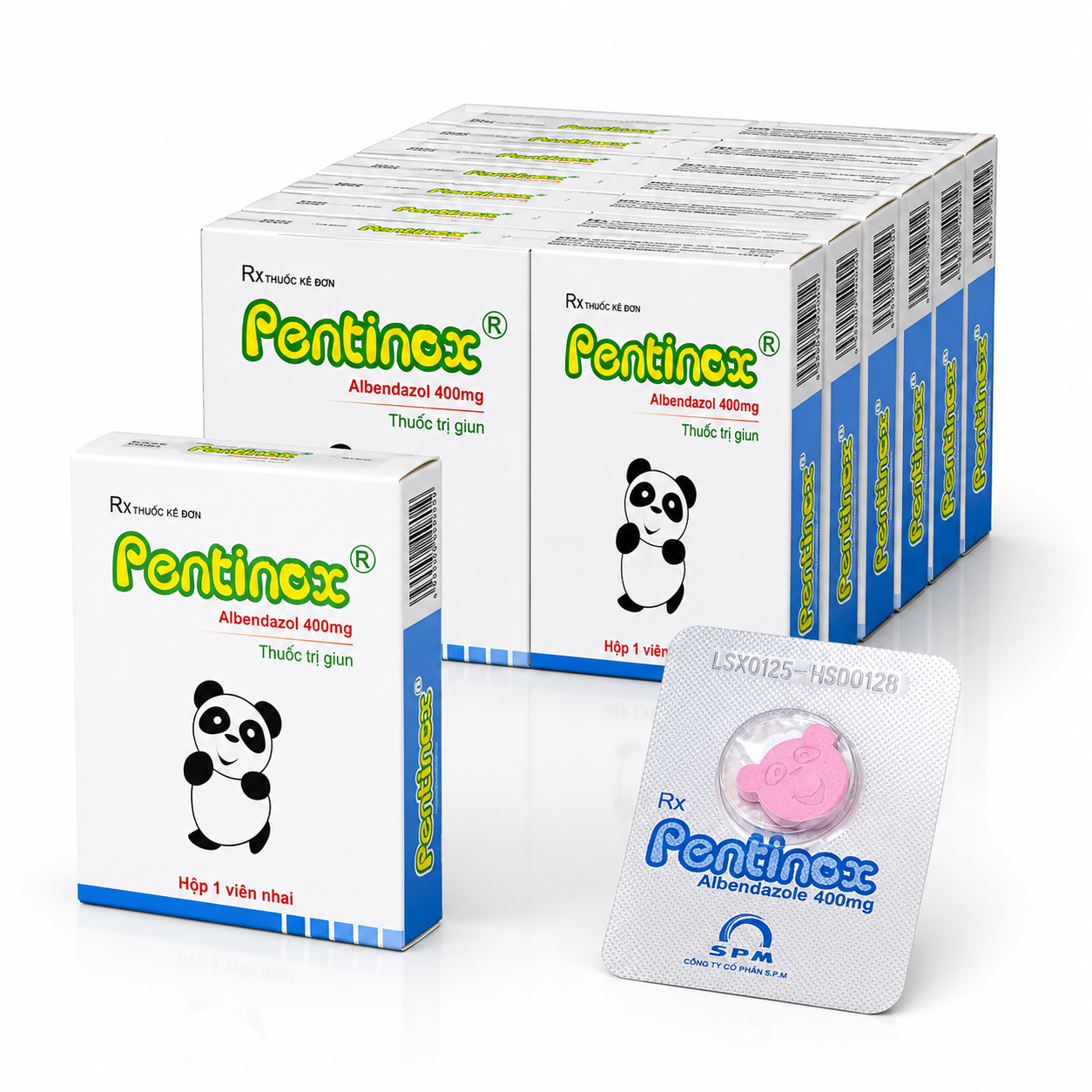 Sổ Giun Pentinox 400mg_Lốc 10v_K40
