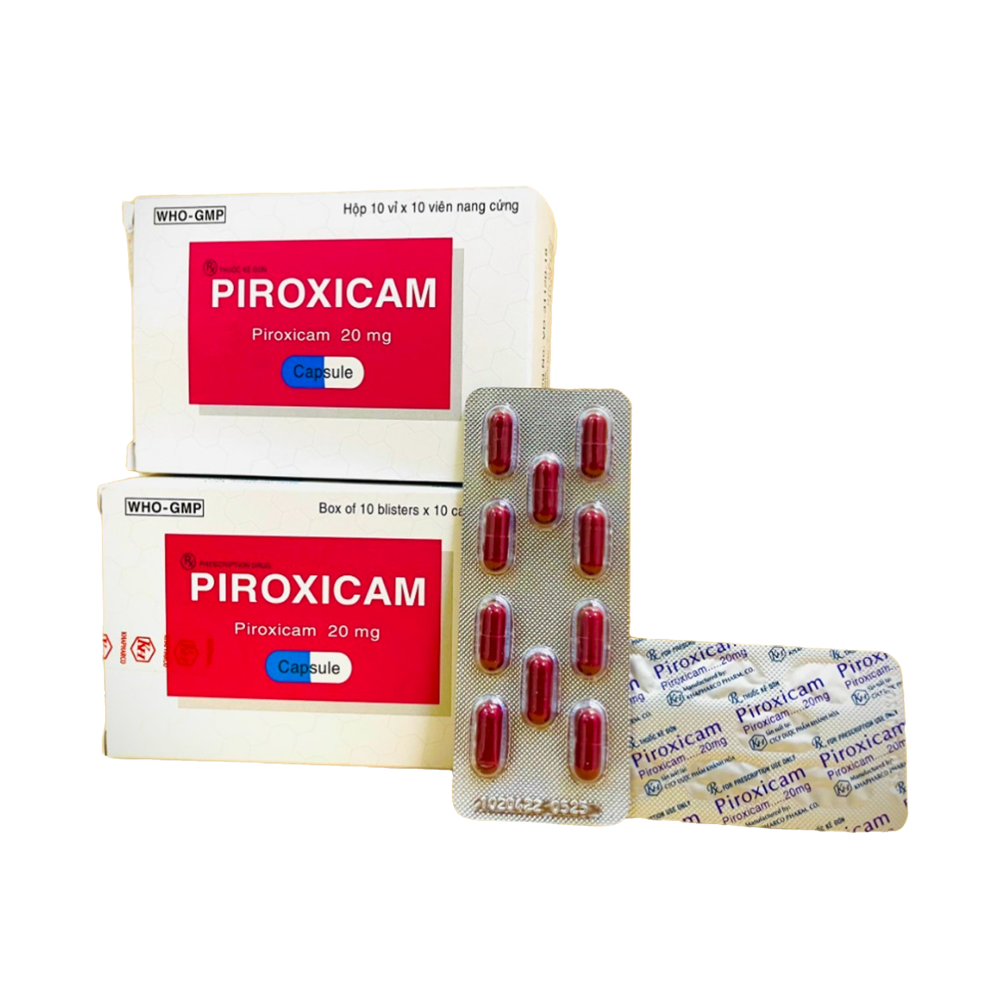 Piroxicam 20mg_H100v_Khánh Hòa