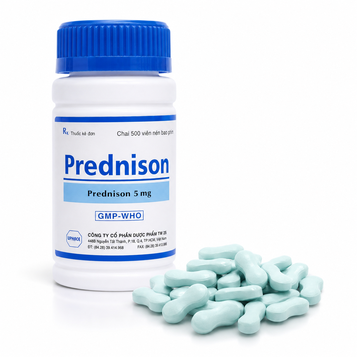 TW25_Prednison 5mg xanh dương_C500v nén_K154 (HĐ)
