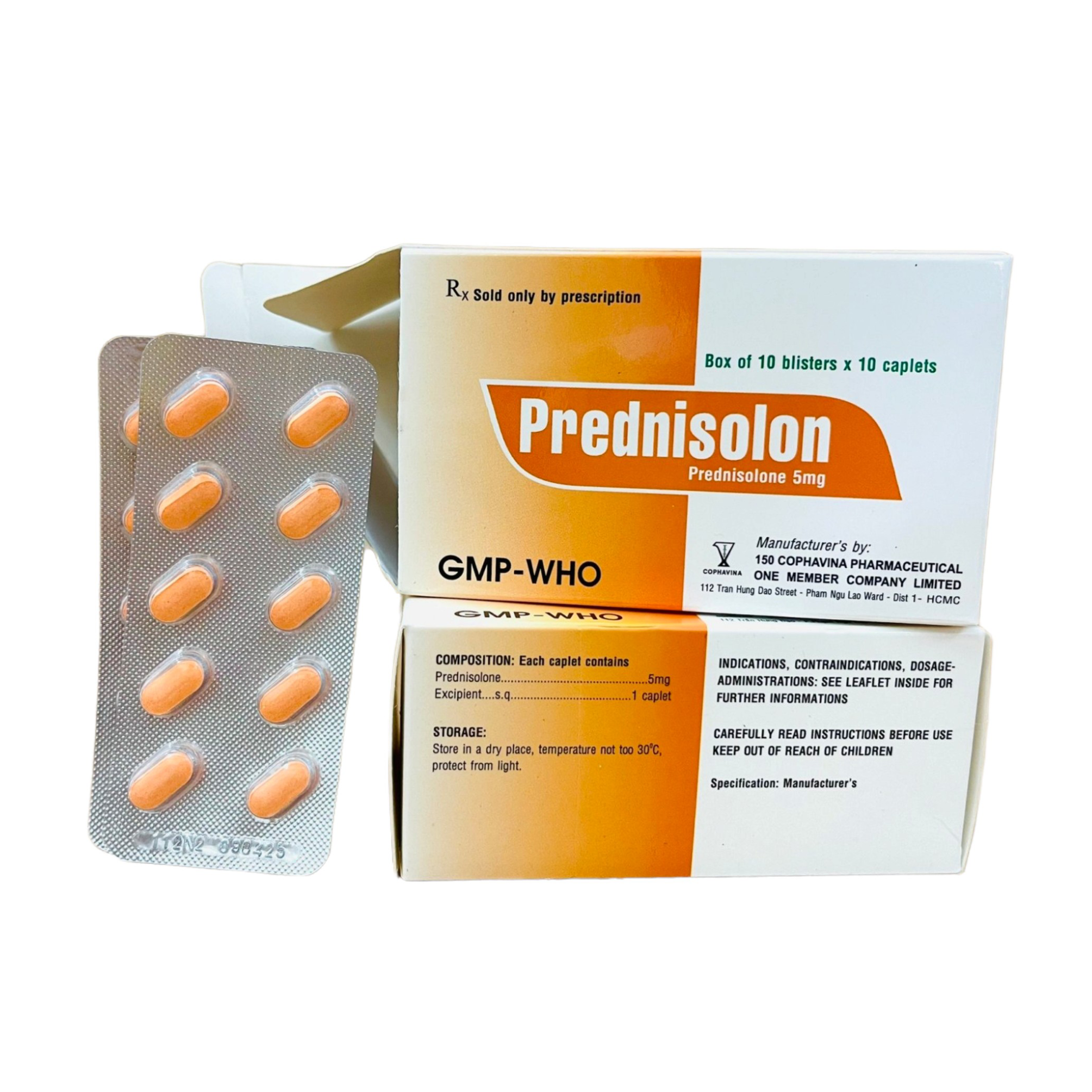 PREDNISOLON - HỘP 100 VIÊN -DƯỢC 150