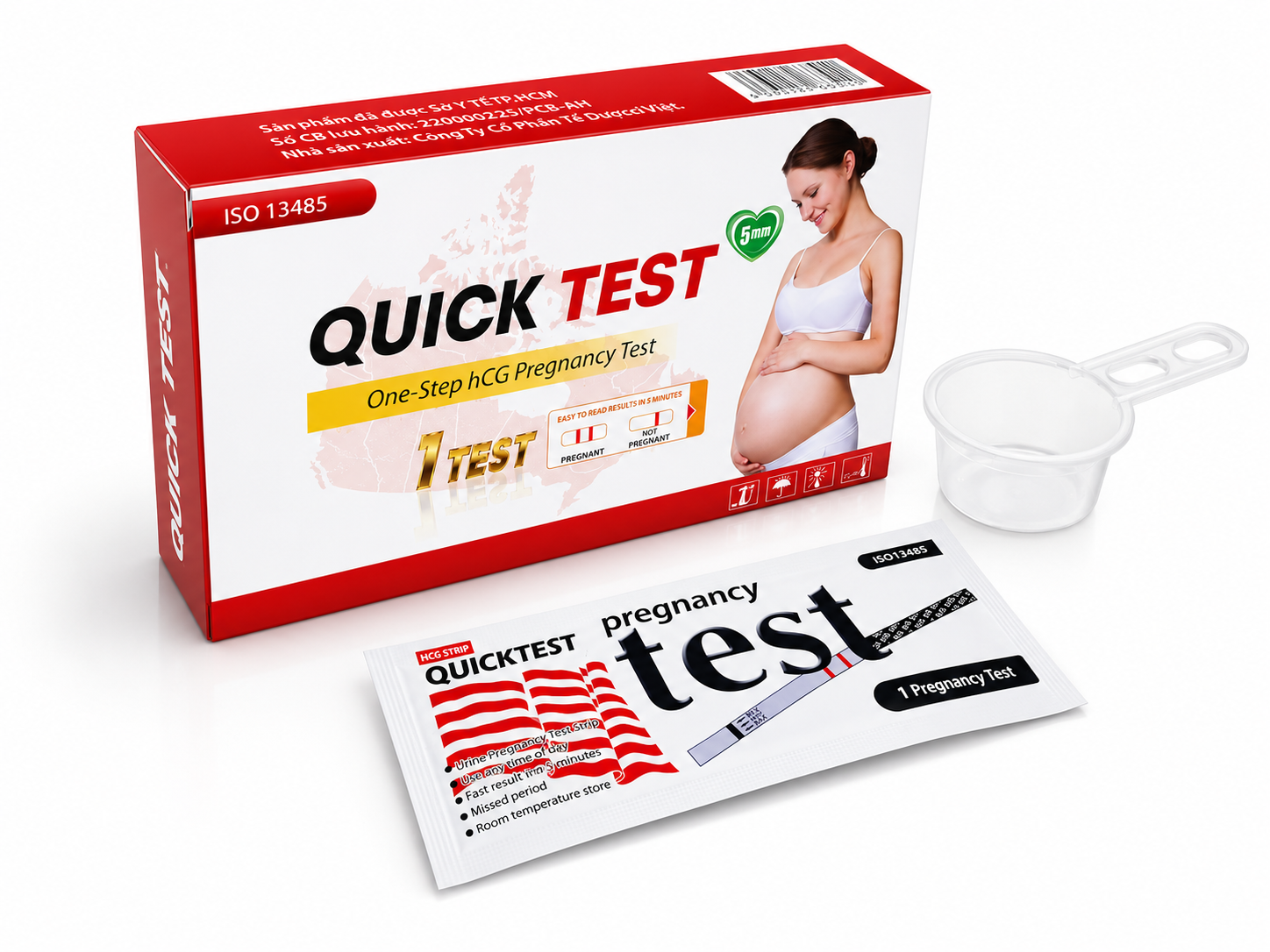 Que Thử Thai QUICK TEST Đỏ_L/10/1Que