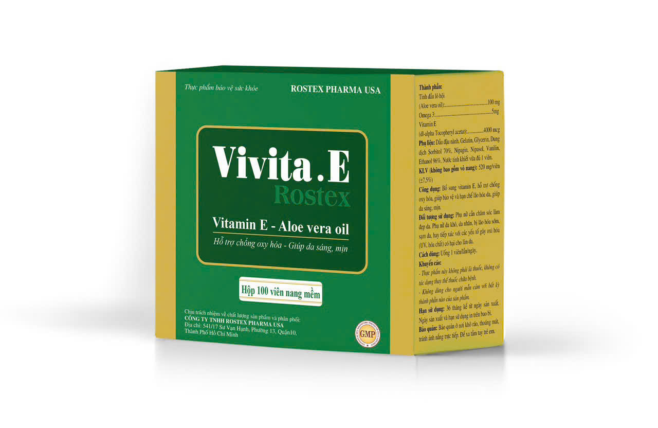 Rostex_Vivita.E  (Vitamin E) Xanh_H/100v