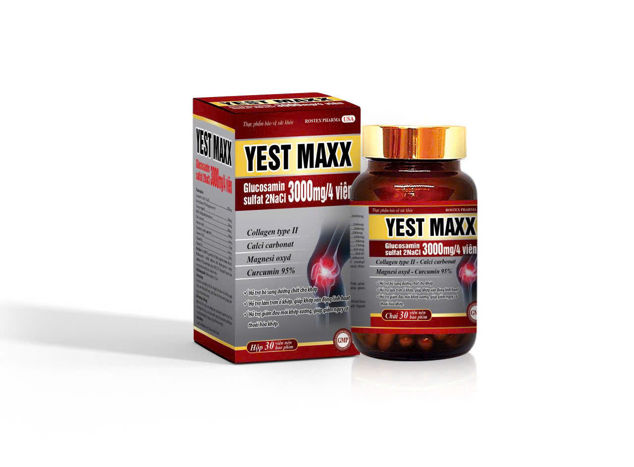 Rostex_xương khớp Yest Maxx Đỏ_C/30v_k72