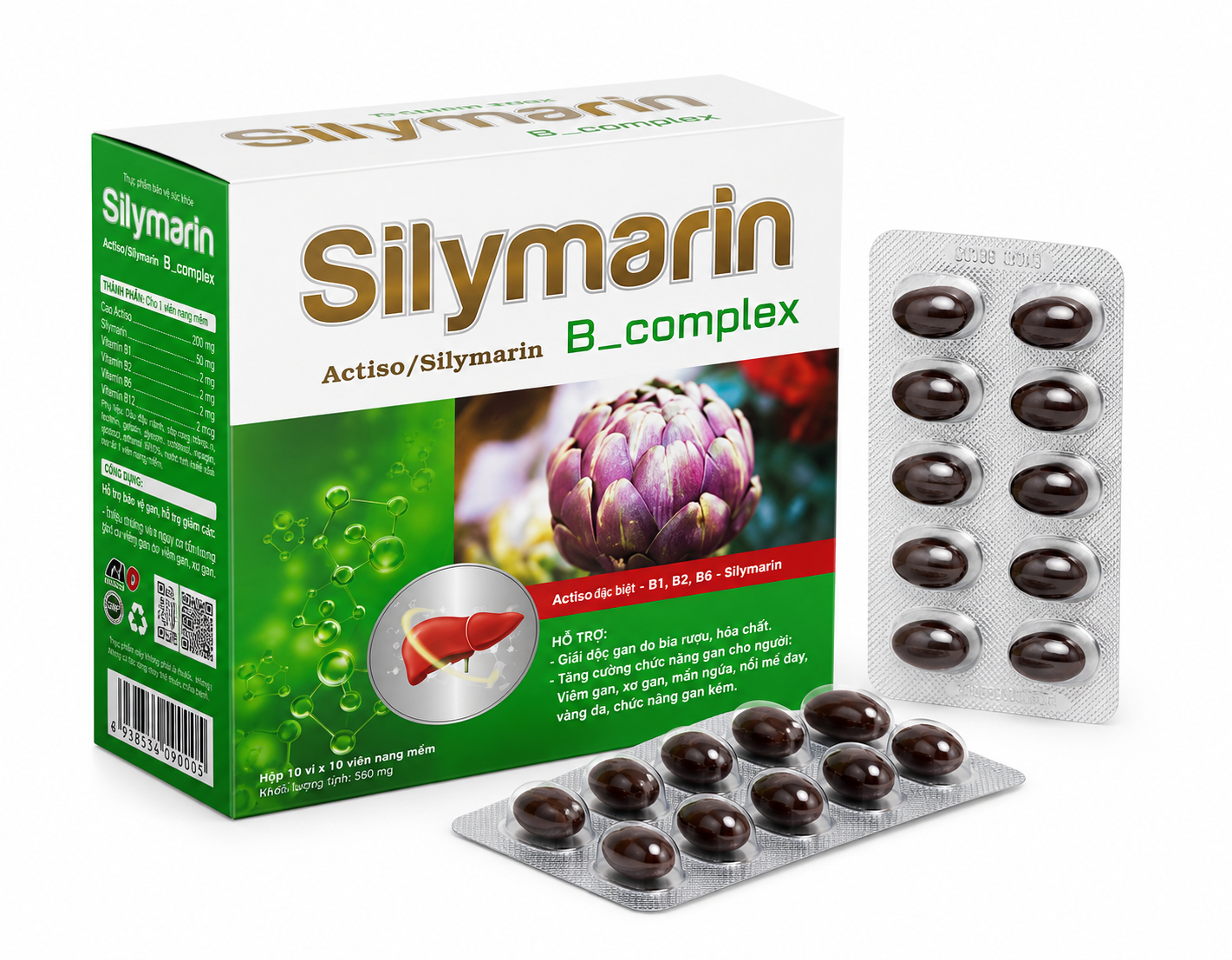 Silymarin B_Complex xanh_H/100v_K72