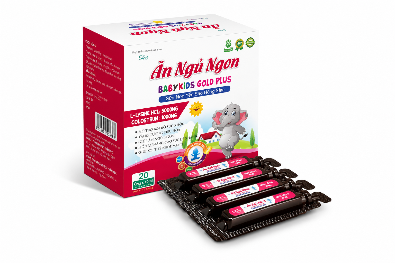 Siro Ăn Ngon BABYKIDS GOLD PLUS (Voi)_H/20/10ml_K84