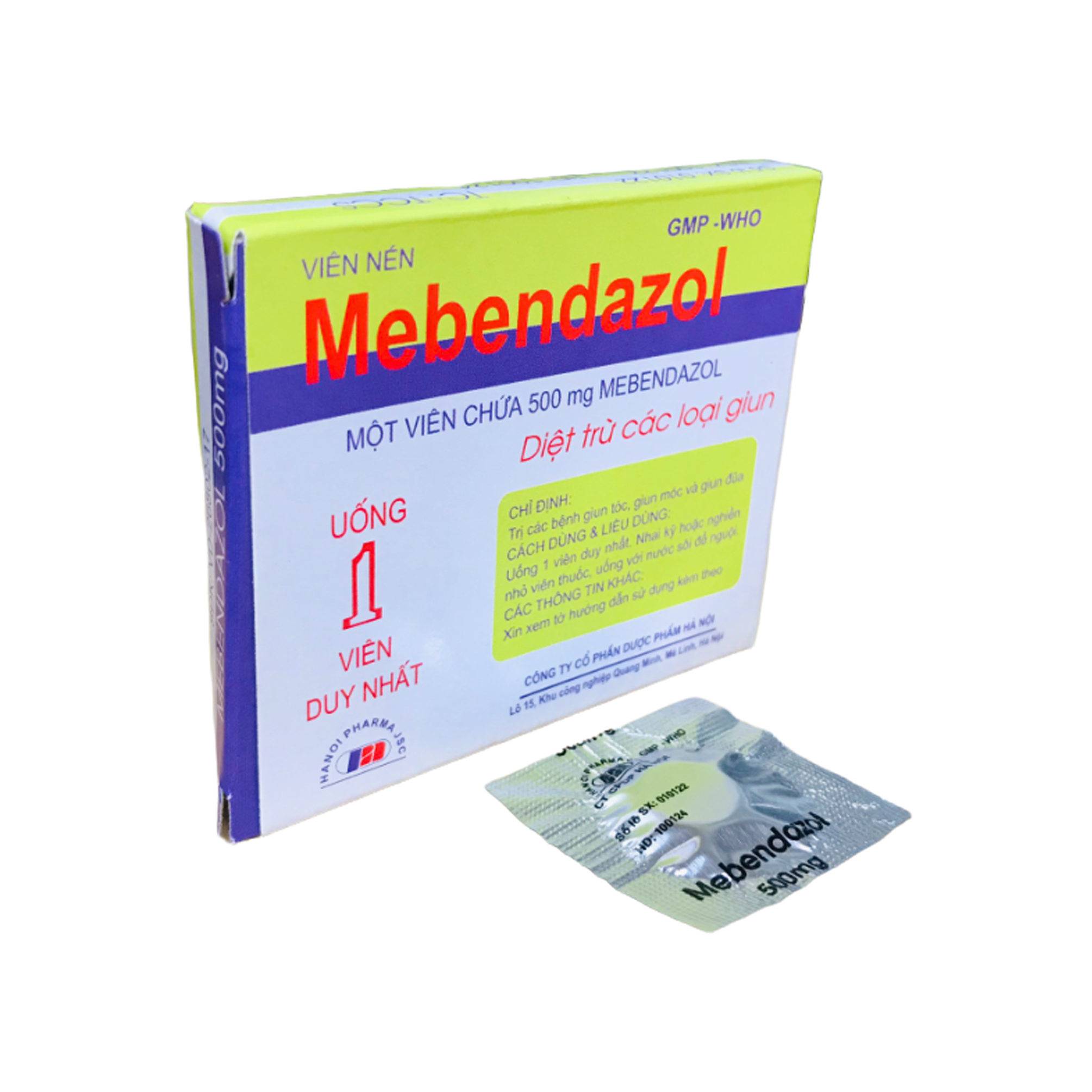 Sổ giun Mebendazol_L 10hx 1v_Hà Nội