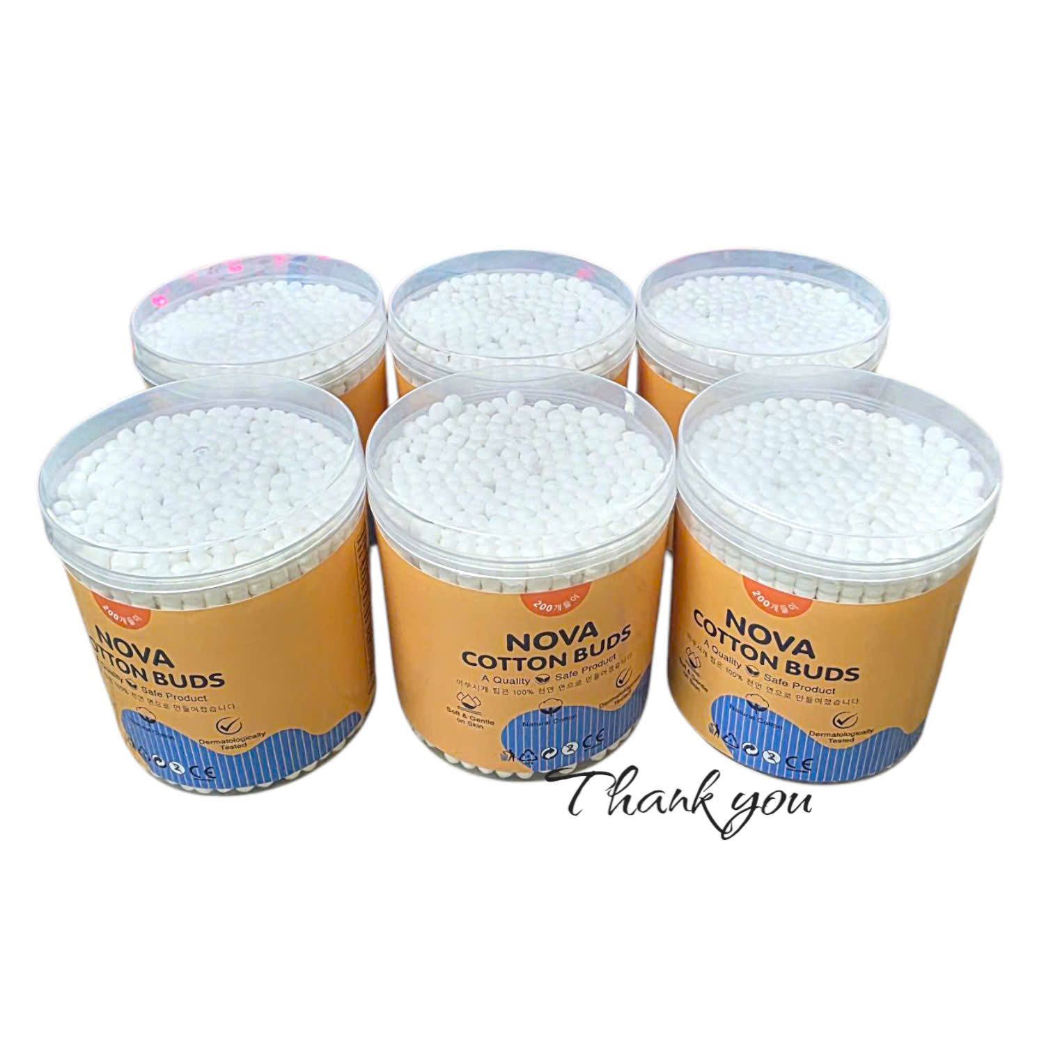 Tăm bông gỗ NOVA COTTON BUDS (L/6/200q)