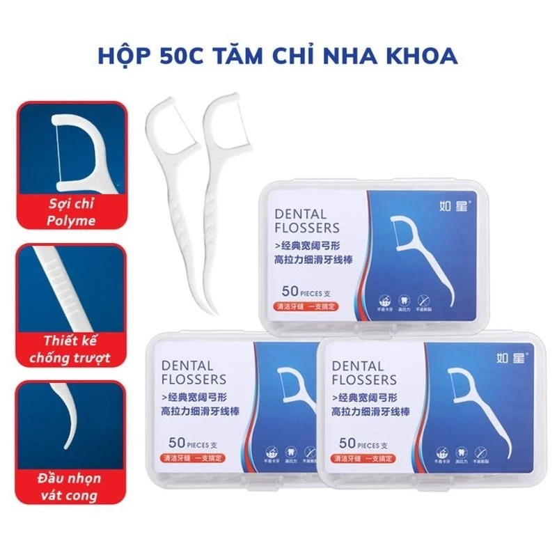 Tăm Chỉ Nha Khoa (Tăm Cung) Rẻ_H50c