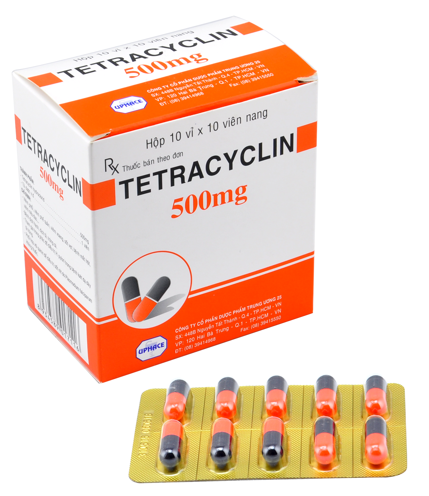 TW25_Tetracylin 500mg_H100v Nang Cứng_K60