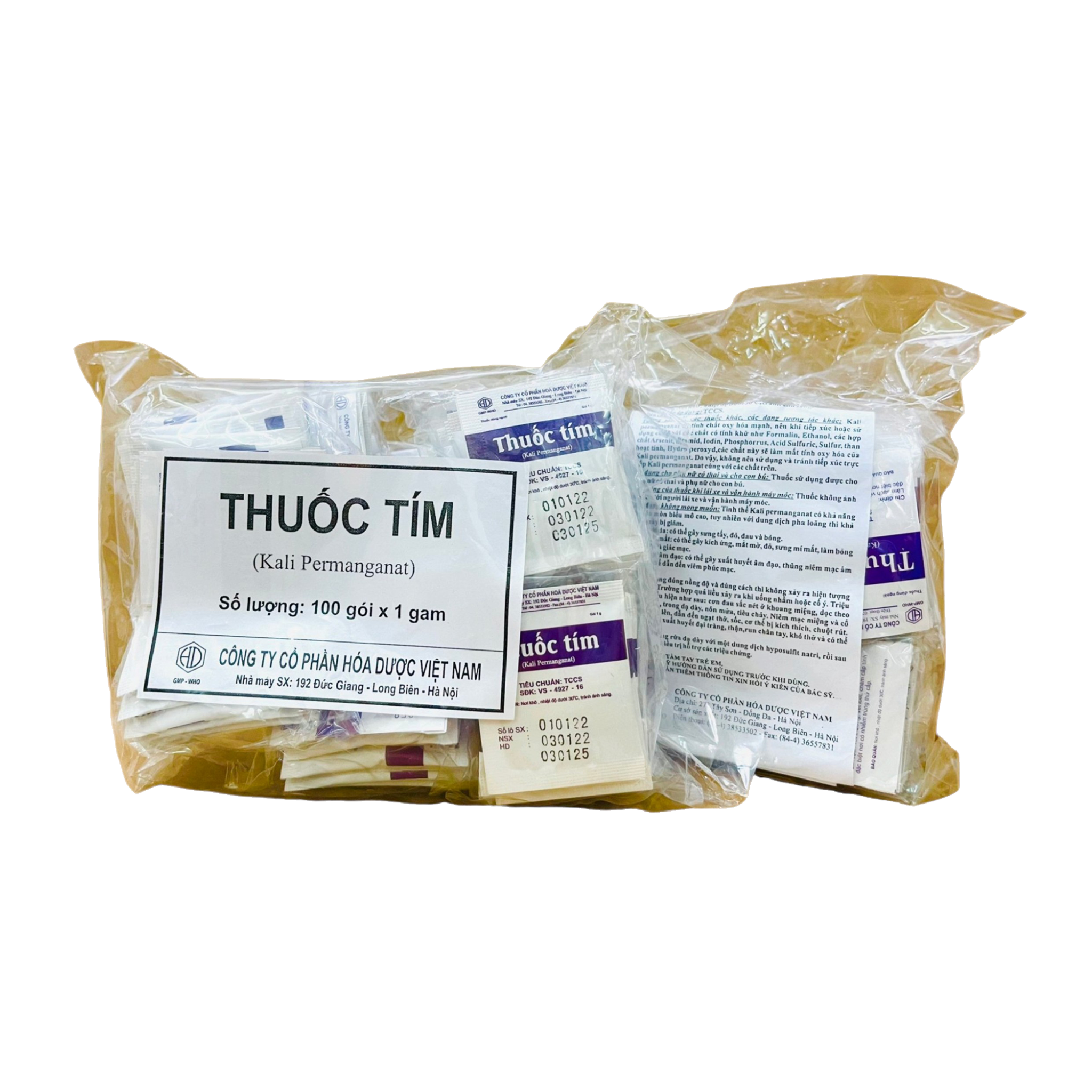 Thuốc Tím bịch 100 gói x 1g - Hóa dược