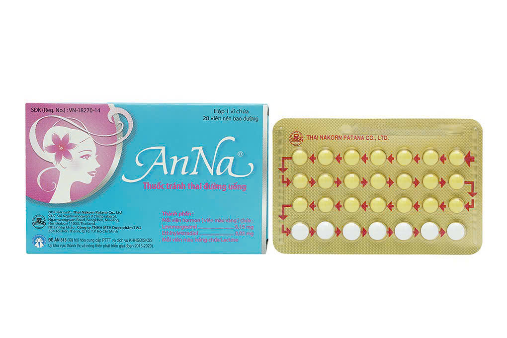 [HÀNG TẶNG] Thuốc Tránh Thai AnNa Tháng_H/28v Date 02.2027