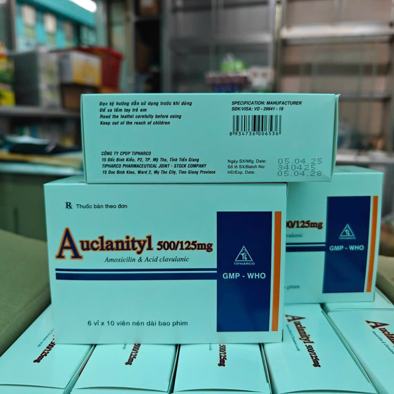 Tiền Giang_Auclanityl 500/125mg_H/60v (Vỉ nhôm)