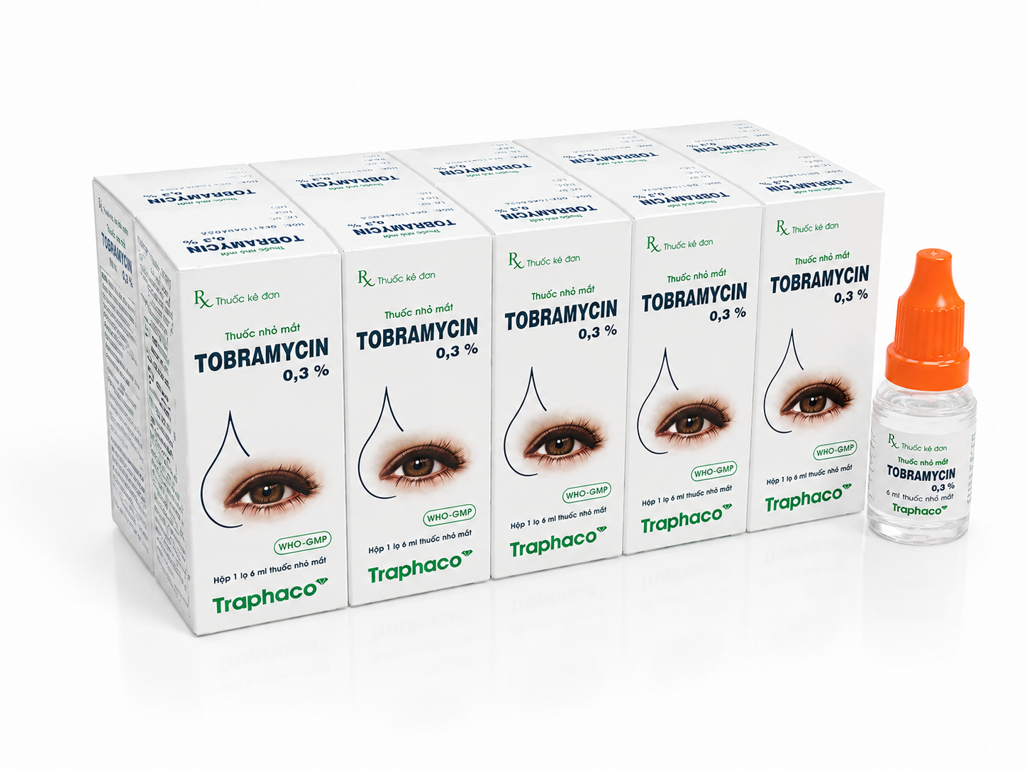 Traphaco_Thuốc nhỏ mắt Tobramycin 0,3%_Lốc 10 x 6ml