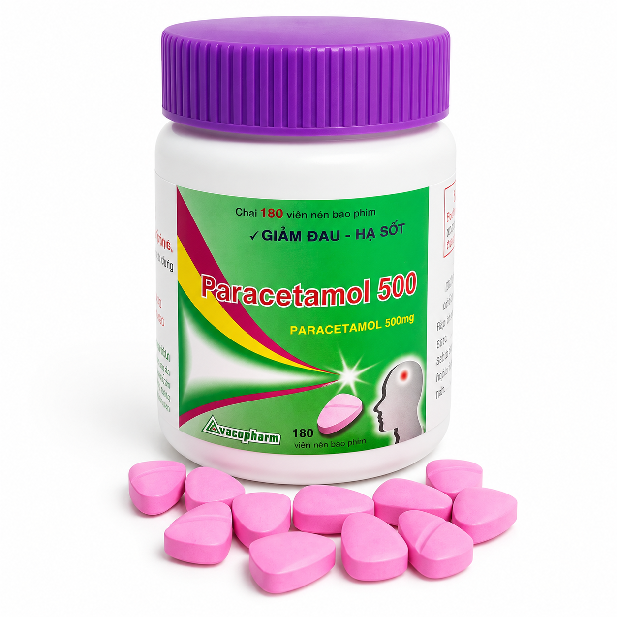 Vaco_Paracetamol 500mg_C/180v