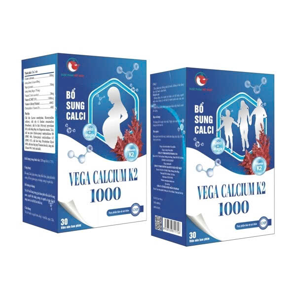VEGA CALCIUM K2 1000 (Canxi)_C/30v