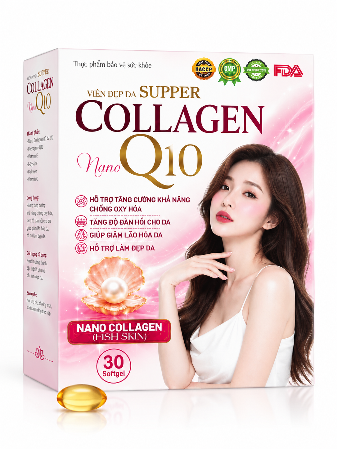 Viên Đẹp Da Supper Collagen Nano Q10_H/30v