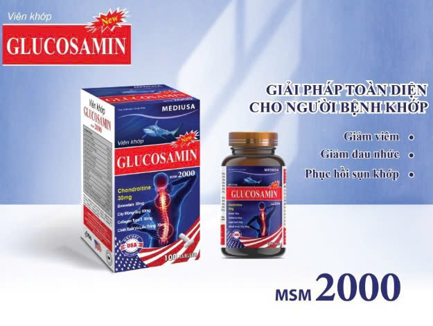 Viên khớp GLUCOSAMIN MSM 2000_C100v_K96