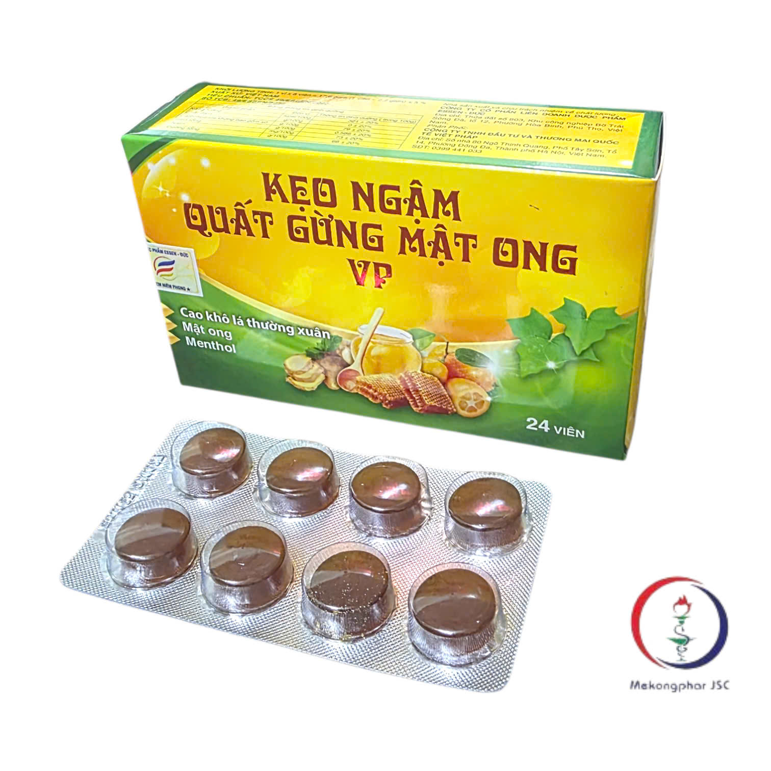 kẹo ngậm quất gừng mật ong VP_H/24v_K98
