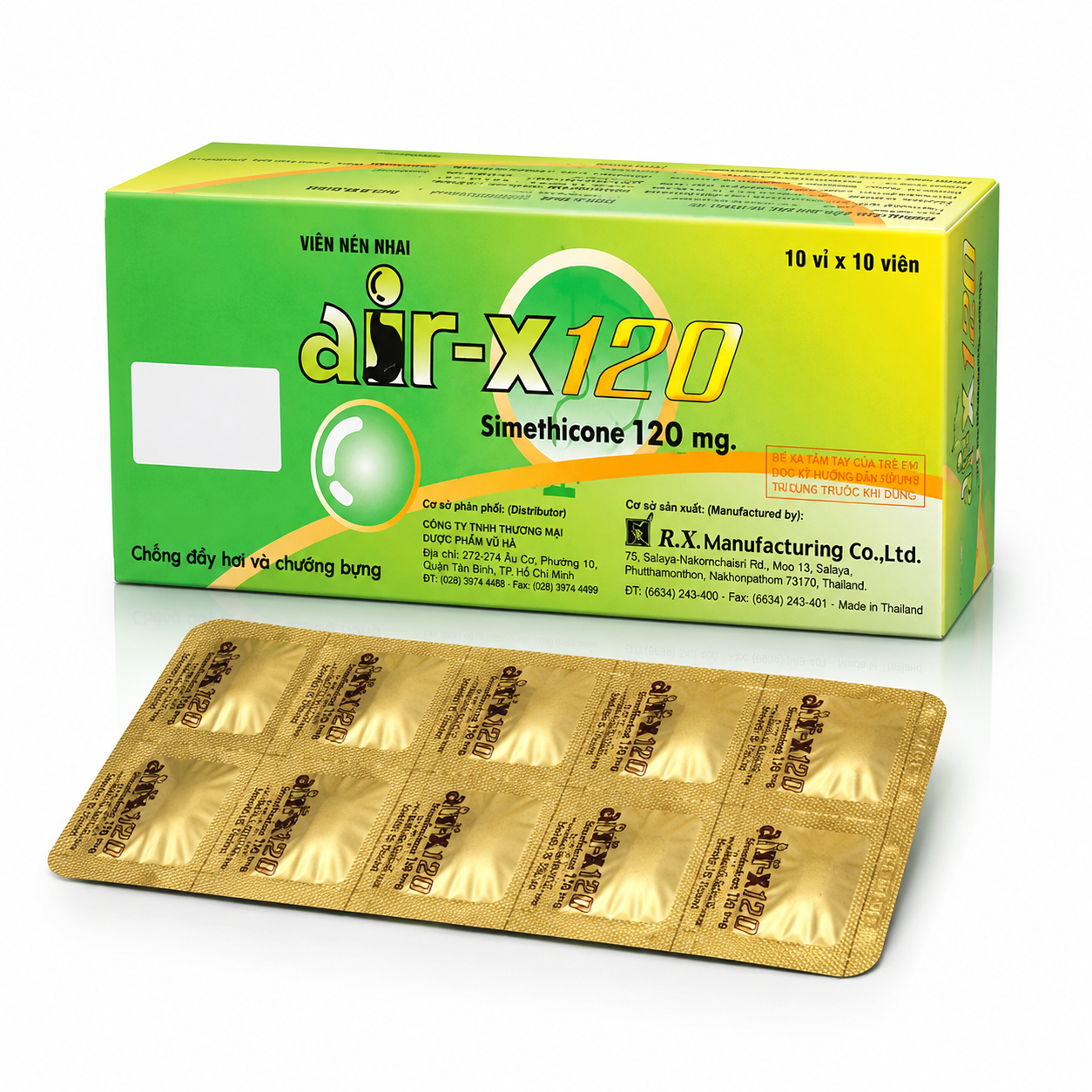 Viên Nhai Air-X 120 (Sime)_H/100v