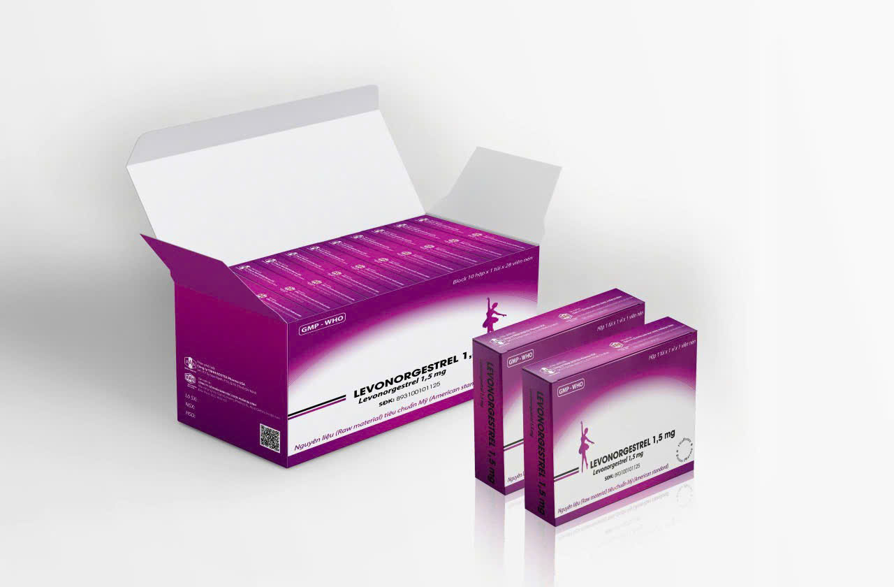 Viên Uống Tránh Thai LEVONORGESTREL 1,5 mg_L/10h/10v