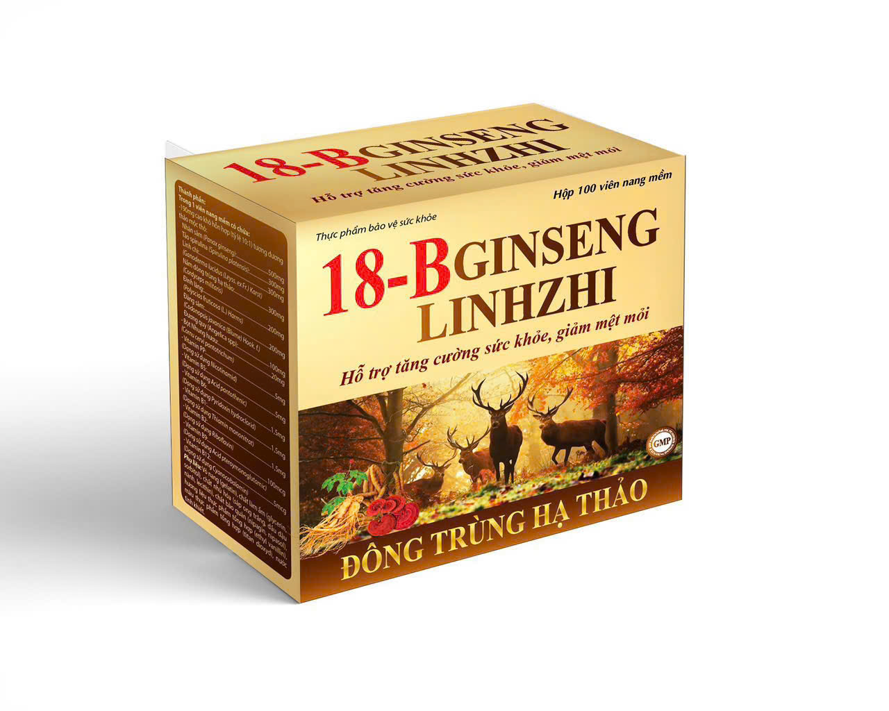 Vinphar_18B Ginseng Linhzhi ( Vàng)_H/100v- K96 