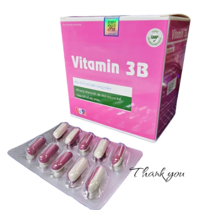 VINAPHAR_Vitamin 3B Hồng_H100v viên 2 màu