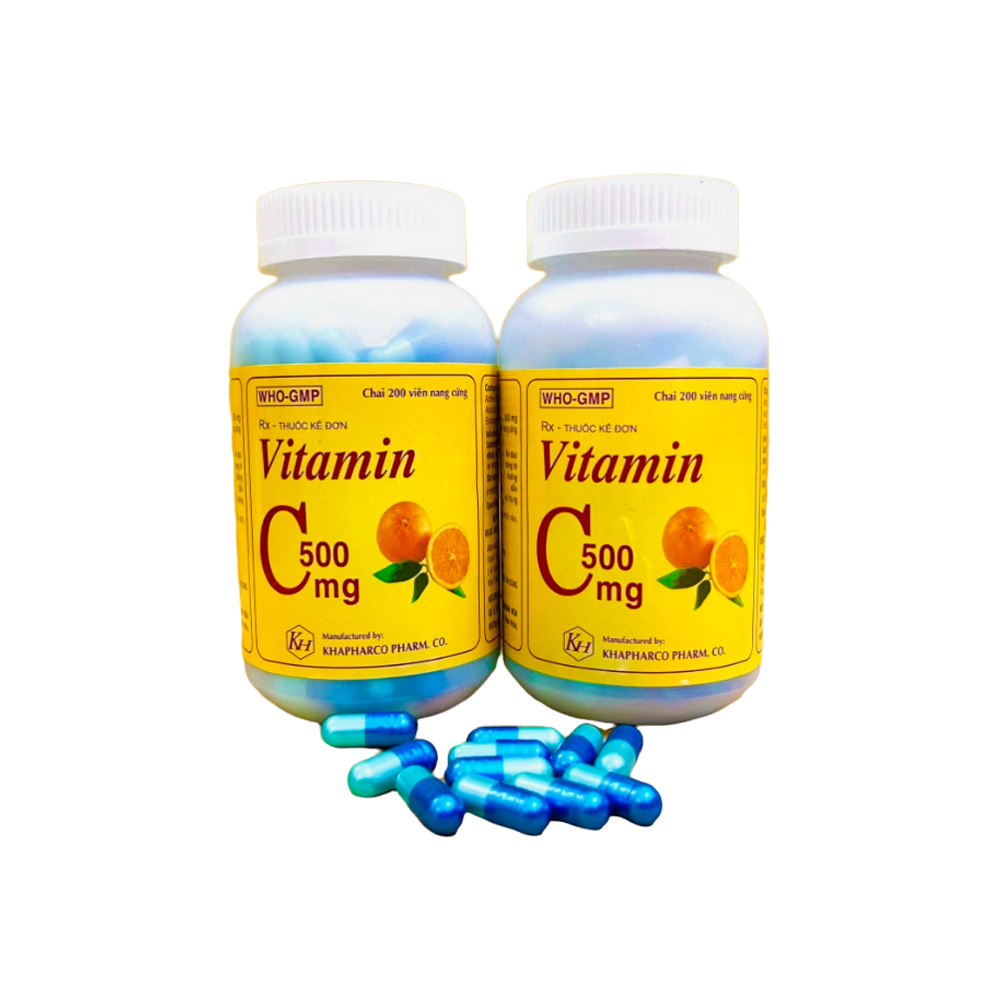 Vitamin C 500mg Khánh Hòa chai 200 viên nang cứng