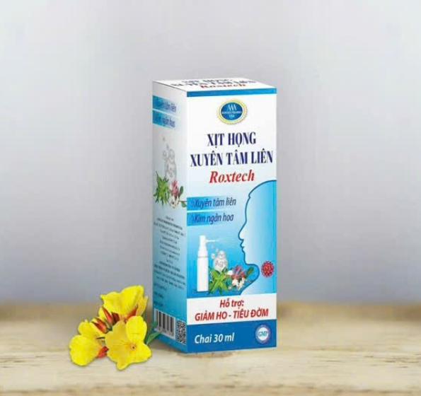 Roxtech_Xịt Họng Xuyên Tâm Liên_C30ml